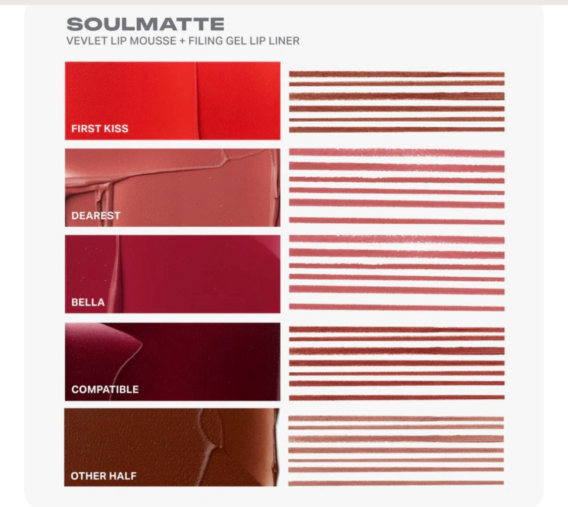 SOULMATTE VELVET LIP MOUSSE
$12.00