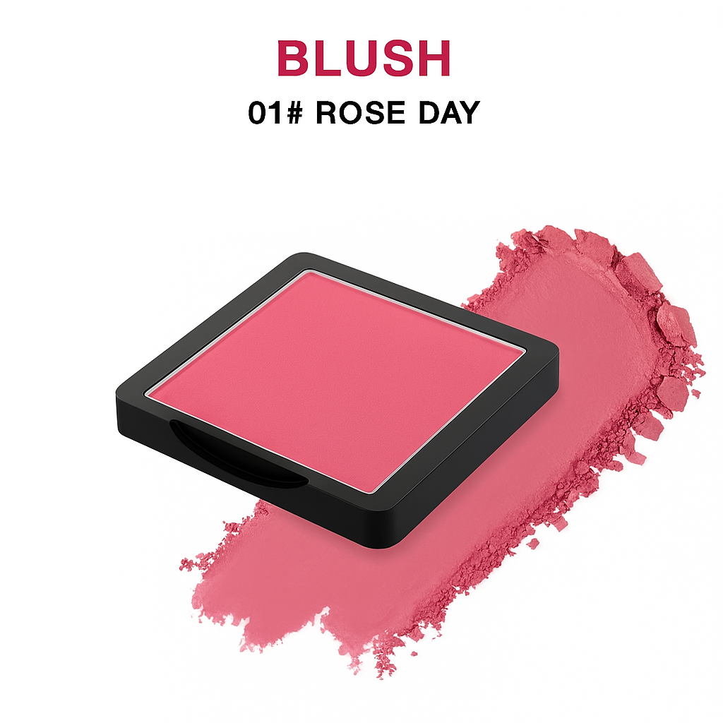 Blush-Matte, Satin, Shimmer- Rubor-Mate, Satén, Brillo