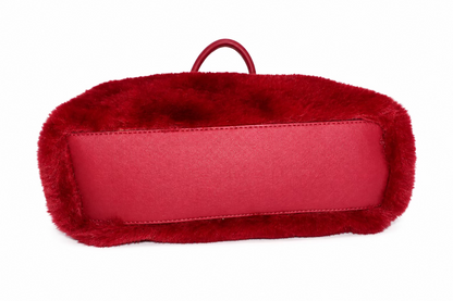 Juicy Couture Cranberry Juice Furry Fun Tote